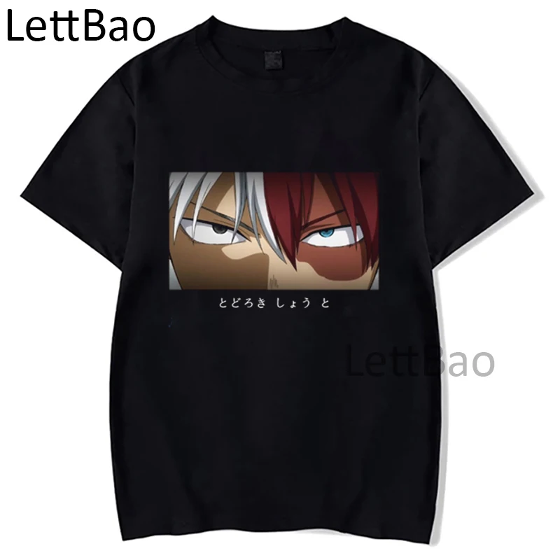 

Футболки в стиле японского аниме «Моя геройская Академия», винтажная уличная одежда в стиле Харадзюку, топы с коротким рукавом, мужские и же...