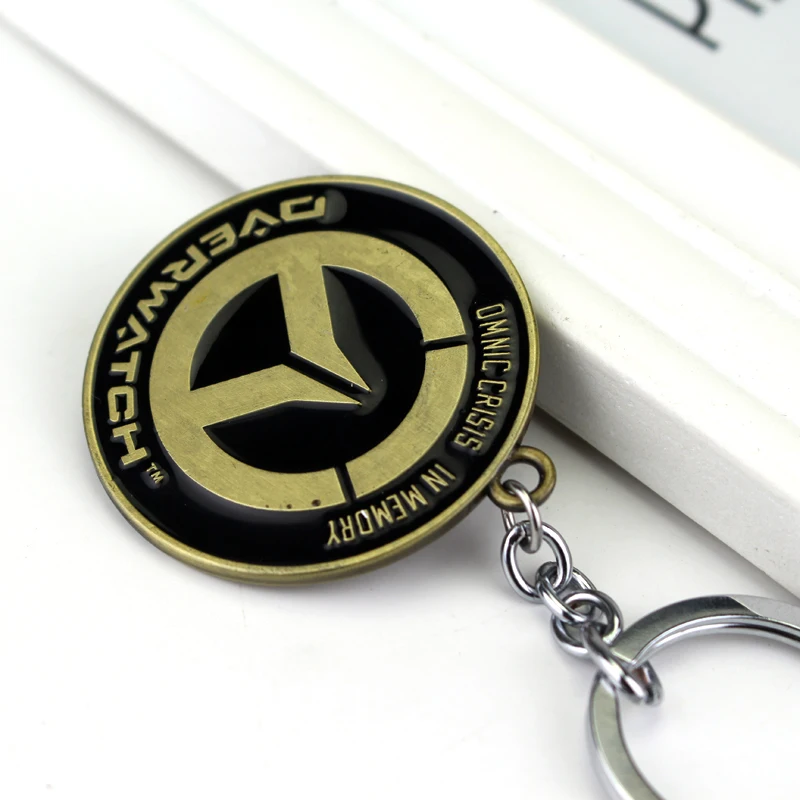 Популярные игры, винтажные брелки Overwatch, аниме, брелок для ключей, ювелирные изделия для мужчин, chaviro Llaveros