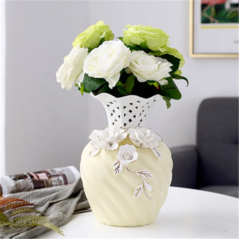 

Bao Guang Ta Simple Nordic Ceramics Vase Modern Living Room Office Dining Table Desktop Home Decor Flower Arranging Crafts A3293