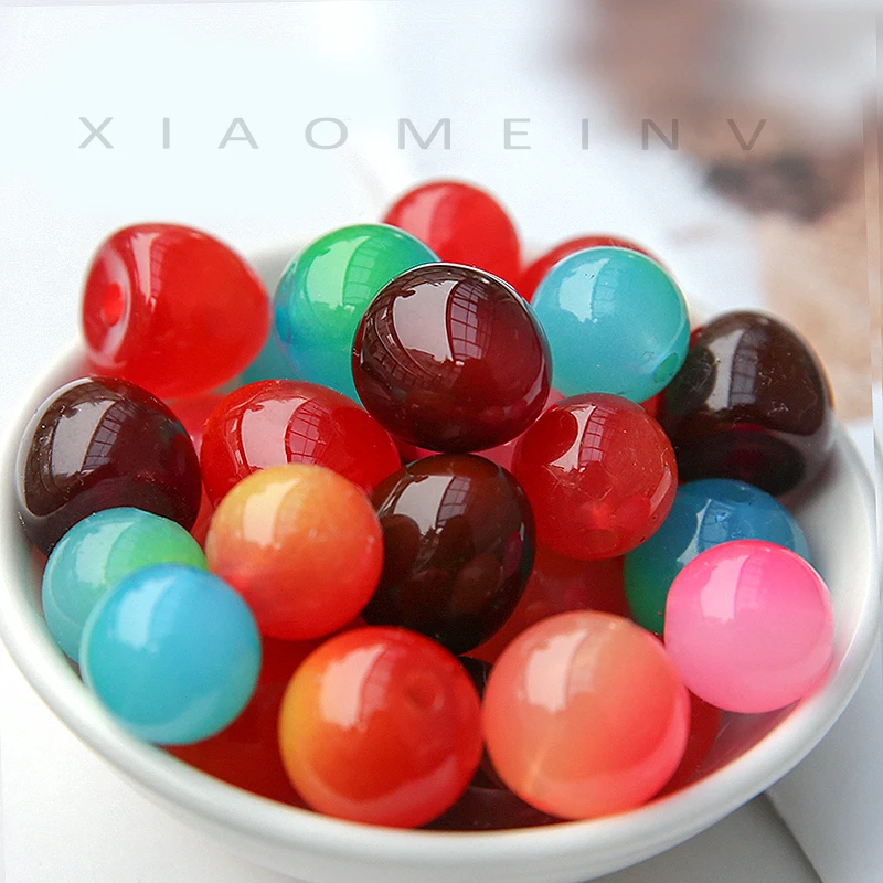 6 шт. японская мода полимерные красные вишневые фрукты простые перфорированные