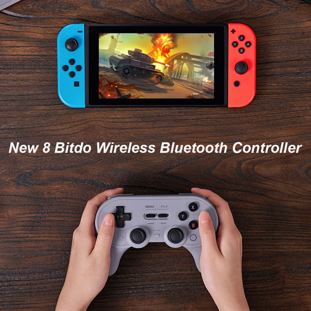 

Wireless Bluetooth Game Joystick Burst Vibration 8Bitdo SN30 PRO 2 Controller Double Vibration Clear Controller Gamepad