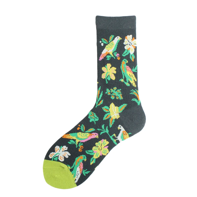 

Novelty Dress Happy Funny Men Socks Combed Cotton Omelette Dog Crazy Timepiece Bee Bird Fish Design Skateboard Sokken Unisex