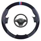 Замшевый кожаный чехол рулевого колеса автомобиля для BMW E83 X3 2003-2010 E53 X5 2004-2006на заказ оплетка руля