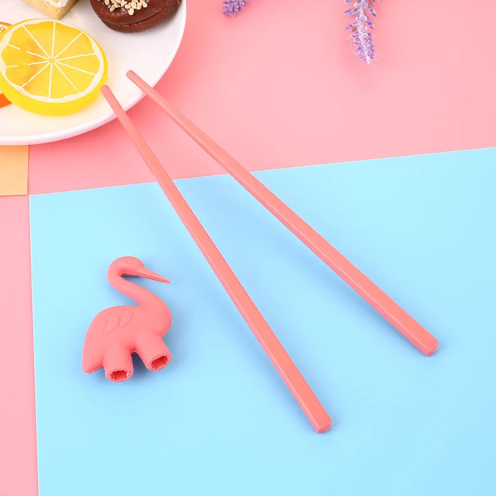 Креативные милые детские палочки для еды с рисунком Фламинго Стиль начинающих