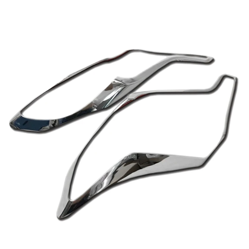 

Newfor Toyota Prado 150 FJ150 2014 2015 2016 2017 ABS Chrome Headlight Cover Head Light Trim Front Lamp Sticker