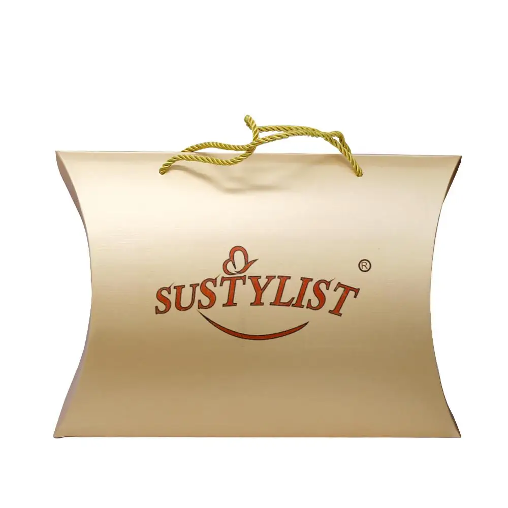 Пользовательский логотип бренда парик золотая коробка используемая пучка волос