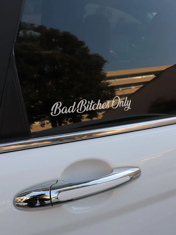 ZTTZDY 20CM*3.5CM Bad Bitches Onlyl For High-quality Vinyl Car Sticker Decal ZJ2-0067 | Автомобили и мотоциклы