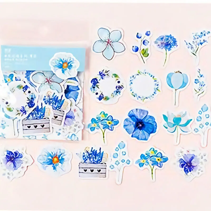 45 шт. наклейки с цветами для украшения дневника|Наклейки| |