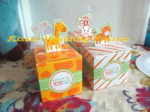 (100 шт./лот) Подарочная коробка для детских сувениров с изображением дельфина душа