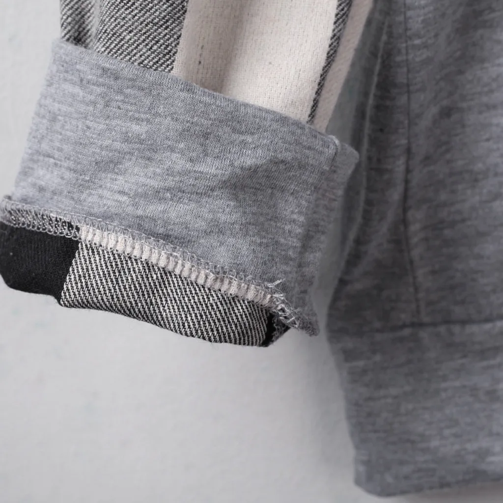 Женская Популярная Клетчатая блуза с длинными рукавами и блестками соединенная