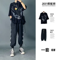 two piece suit for boys in summer mens wear for junior high school students and a casual suit in summer