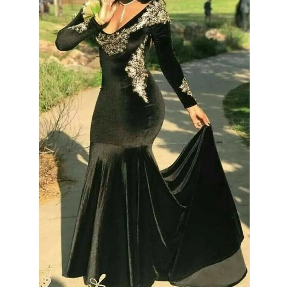 

Вечерние платья знаменитостей для выпускного вечера 2020, женские вечерние длинные платья русалки размера плюс, арабское торжественное плат...