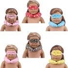6 цветов мини U-образная подушка + глаза кукла в маске аксессуары для 18-дюймовой американской куклы, 43 см Новорожденный ребенок, Nenuco, наше поколение
