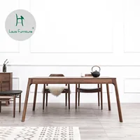 Louis Fashion Dining table And wooden furniture Nordic wood simple beech white oak black walnut rectangular solid wood