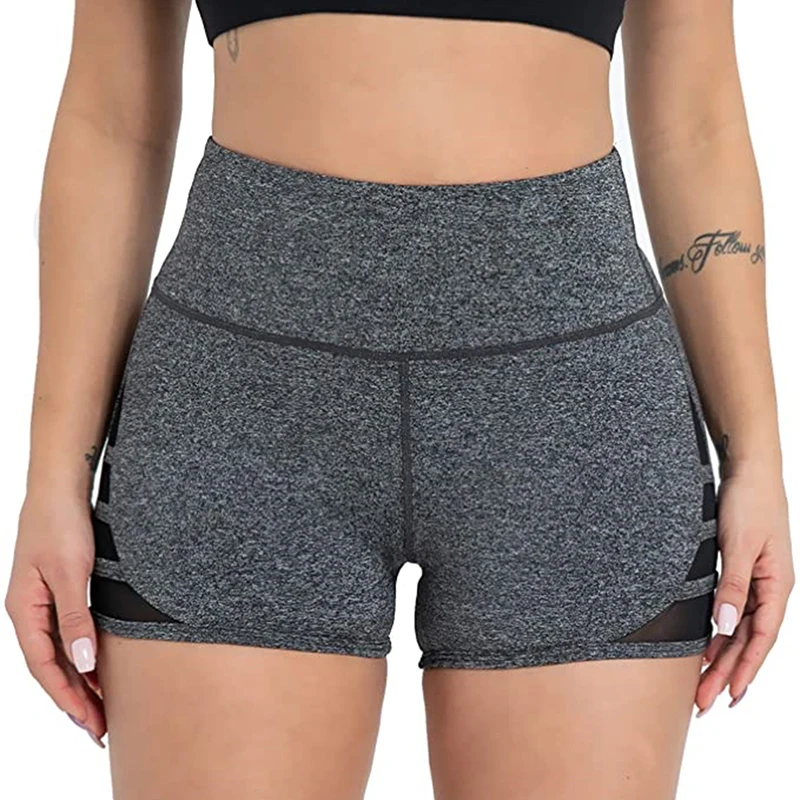 

Sport Women Fitness Shorts Women High Waist Out Pocket Yoga Sports Short Running Athletic Yoga Shorts Pants Gym Leggings