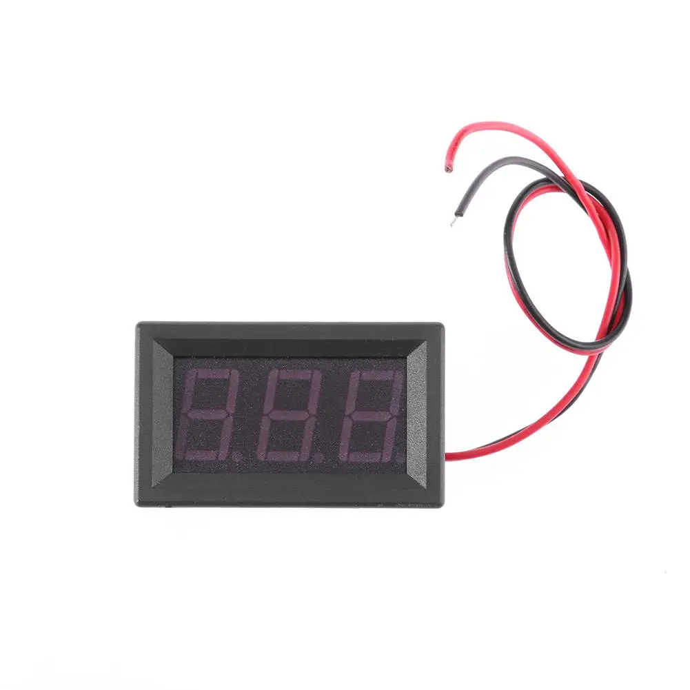 Mini Voltmeter Tester Digital Voltage LED Display Gauge Meter Test Battery DC 2.4V-30V 2 Wires for Motorcycle Car New | Инструменты