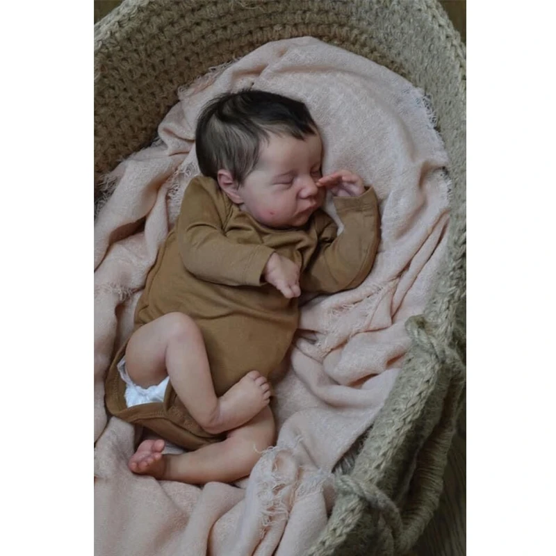 

19inch Reborn Lifelike Doll Maddie Figure Interaction Toy Soft Silicone Simulation Doll that Looks Real with Rooted Hair