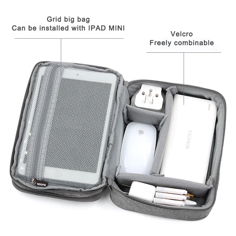 handle travel electronic accessories multipurposeorganizer storage bag case for power bank hard drive smart phone charger free global shipping