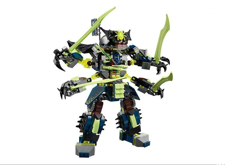 754 шт. Bela Nuevos 10399 Phantom Ninja Titan Mech Batalla Modelo комплект конструкционных блоков совместим