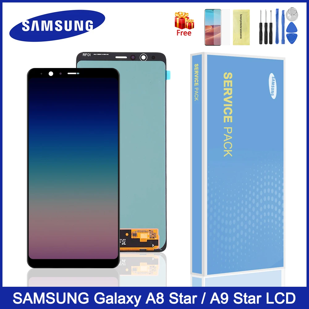 ЖК дисплей Super Amoled для Samsung Galaxy A8 Star G8850 с сенсорным экраном и дигитайзером в сборе
