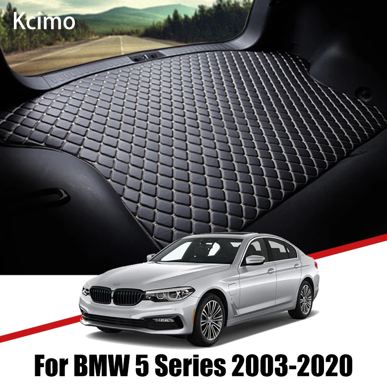 Кожаный коврик для багажника автомобиля BMW 5 серии 2003 2020 520i 528i 535i 530i 540i подкладки