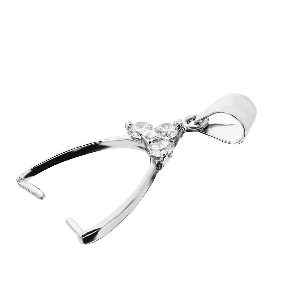 Роскошные 925 пробы серебряный цвет Pinch Bails кулон крючки Разъем DIY фурнитура