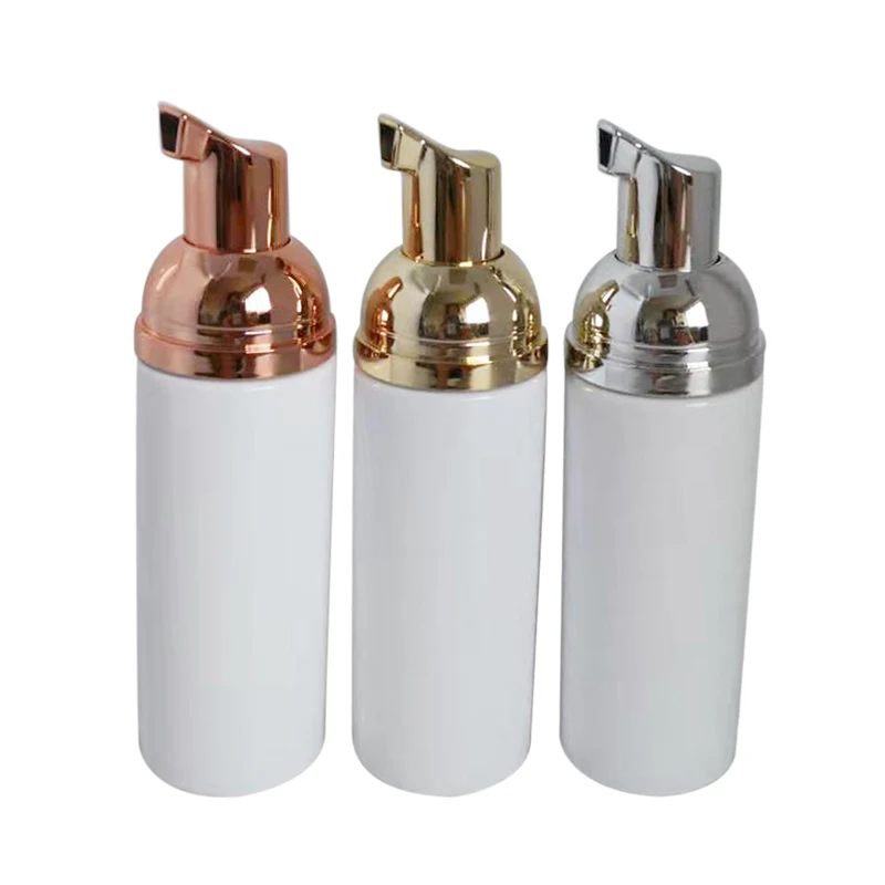 10 шт. 30 60 мл Пластик пены мусс бутылки с золотым Топ многоразового пустая