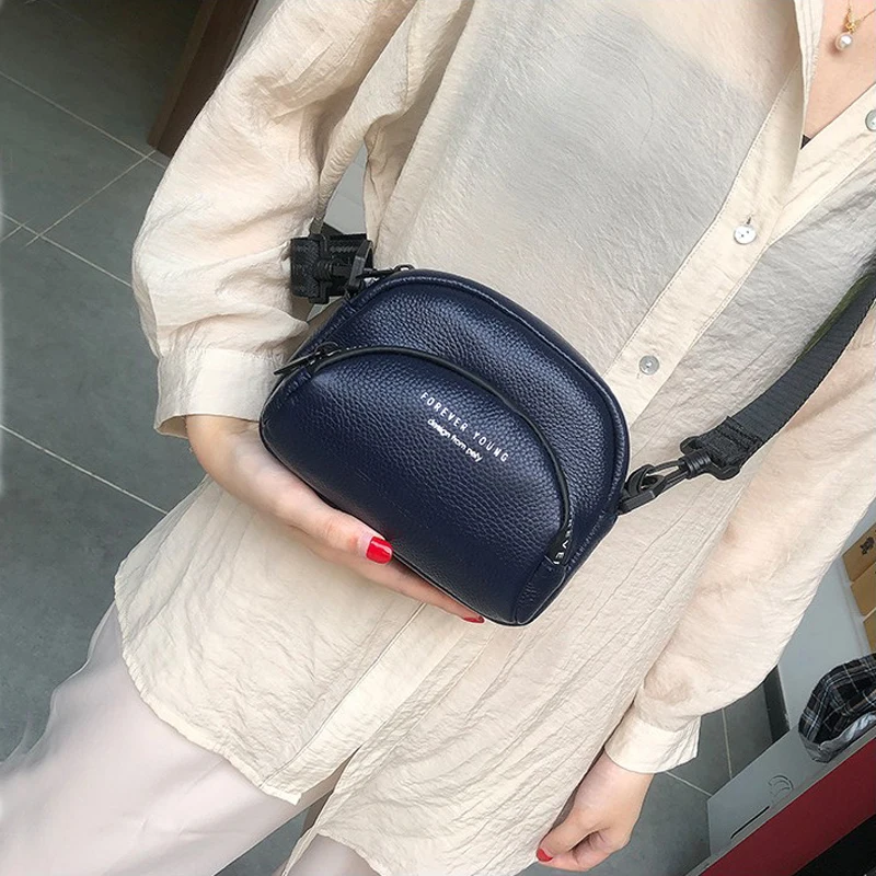 Женская сумка-мессенджер из натуральной кожи Маленькая вечерняя сумка через