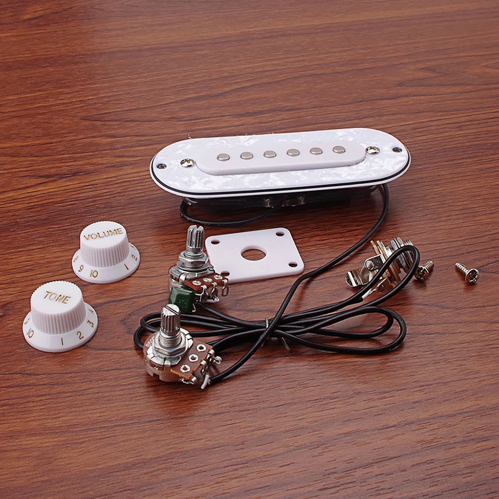 

Электрическая фольклорная гитара с белым жемчугом, пикапы с винтами, ручки громкости, детали электронных музыкальных инструментов