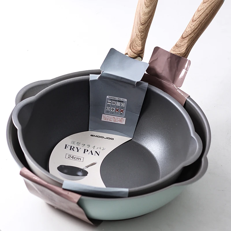 Толстая антипригарная сковорода без масляного дыма домашняя Сковорода с ручкой