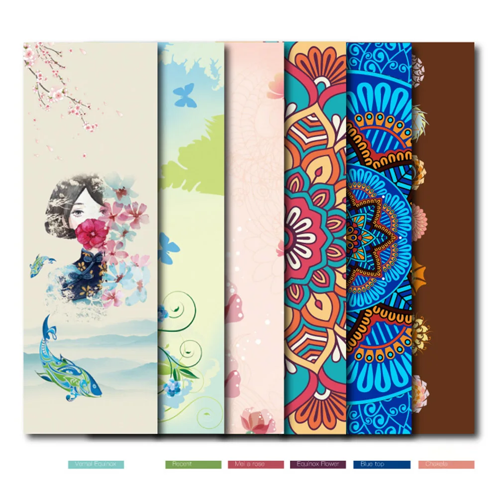 Новый Коврик для йоги нескользящий спортивный коврик с принтом без запаха