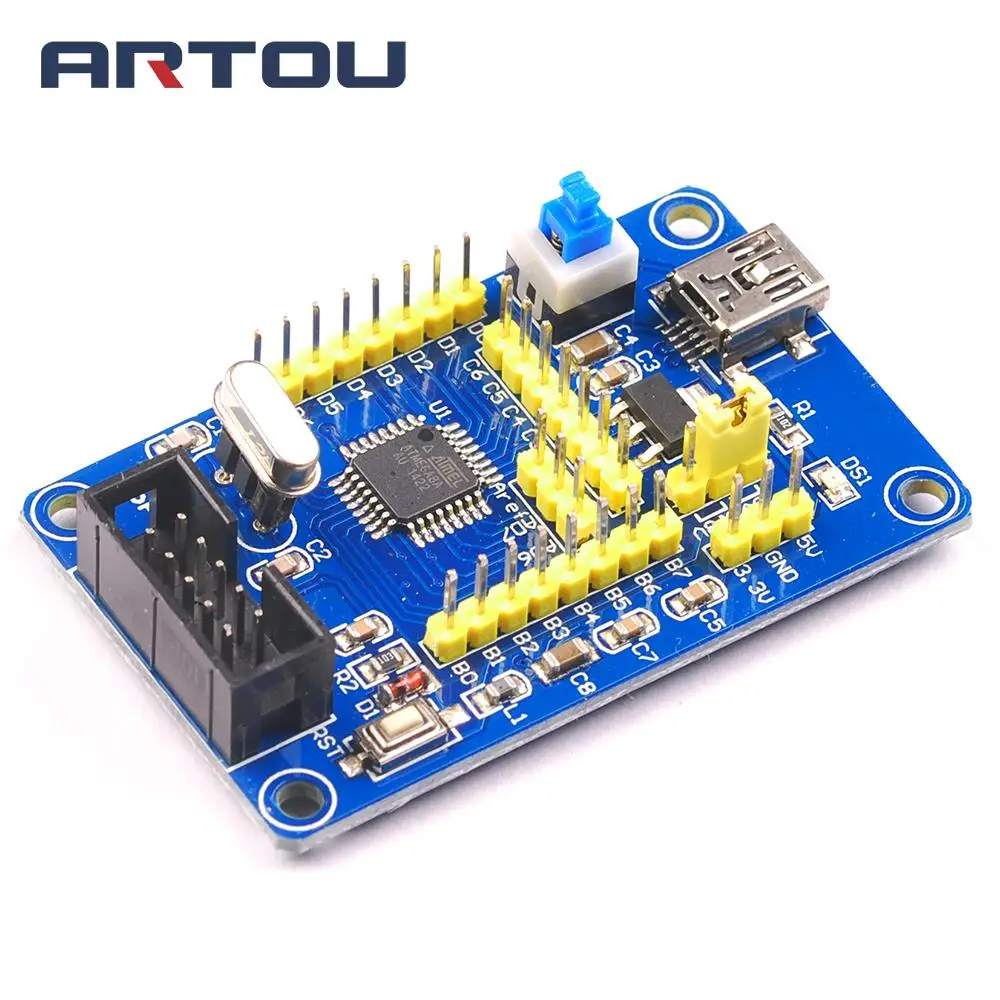 1 шт. AVR макетная плата ATmega8 минимальная системная Базовая плата