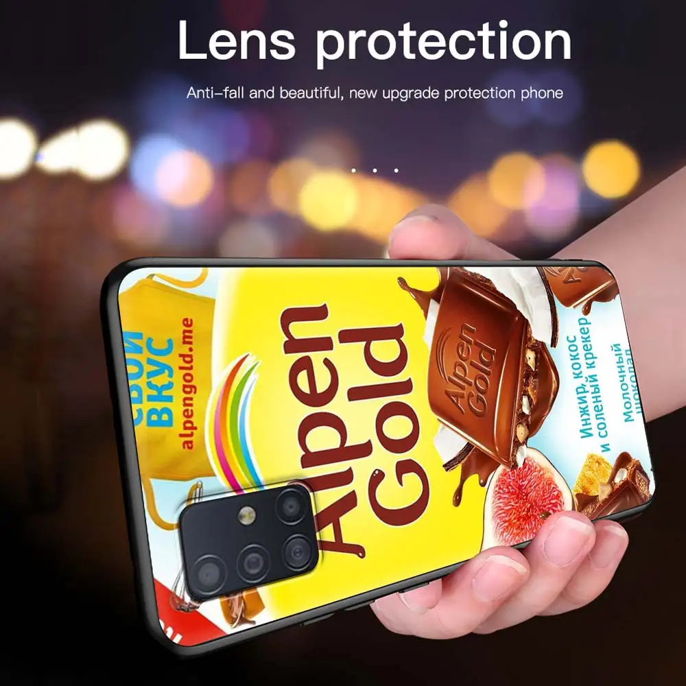 

Chocolate Food RU Case For Samsung Galaxy A51 A71 A21s A31 M31 A12 A41 A11 A42 5G M51 M30s Casos Black Soft Phone Fundas