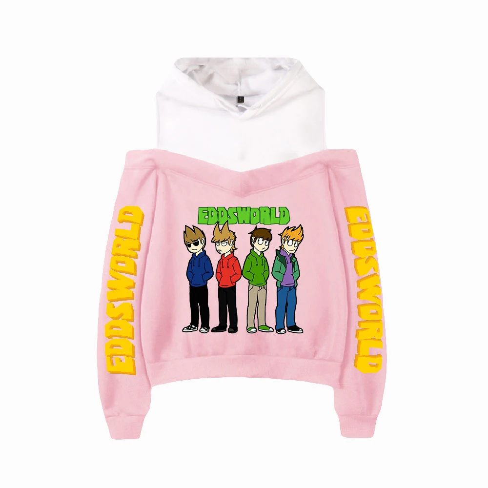 WAWNI Eddsworld толстовка с открытыми плечами Harajuku модная сексуальная одежда