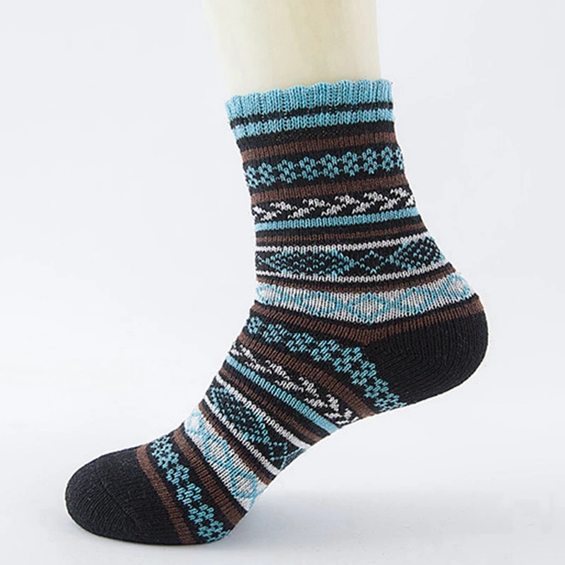

10 Pairs Fashion Warm, Soft, Men's Socks, Retro Wool Socks, Christmas Casual Breathable Socks