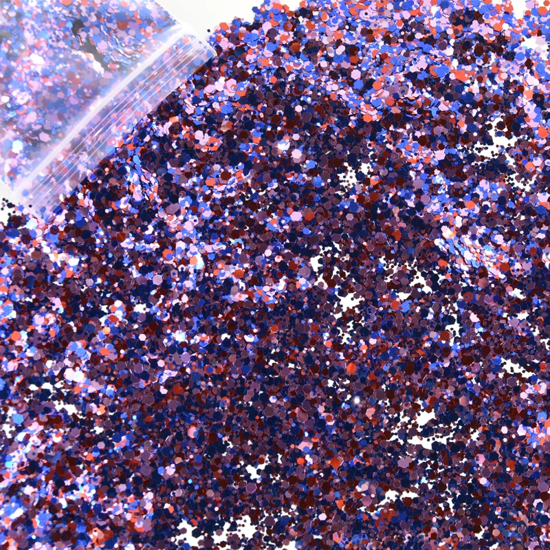 10g/бутылка Королевский Великолепная смешанные блестящие короткие свободные