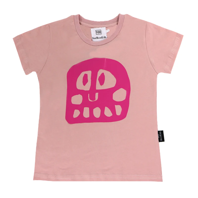 Лето 2020 Модная хлопковая Футболка для мальчиков и девочек топы детская модная