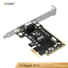 EDUP RJ45 10100100025000 Мбитс NIC контроллер сетевой адаптер конвертер PCI-E PCI Express сетевой карты 2,5 Gigabit Ethernet