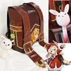 Милый рюкзак Game Genshin Impact Klee в новом стиле, сумка на плечо из аниме Klee, сумка для Лали, подвеска для косплея, подарок на Хэллоуин