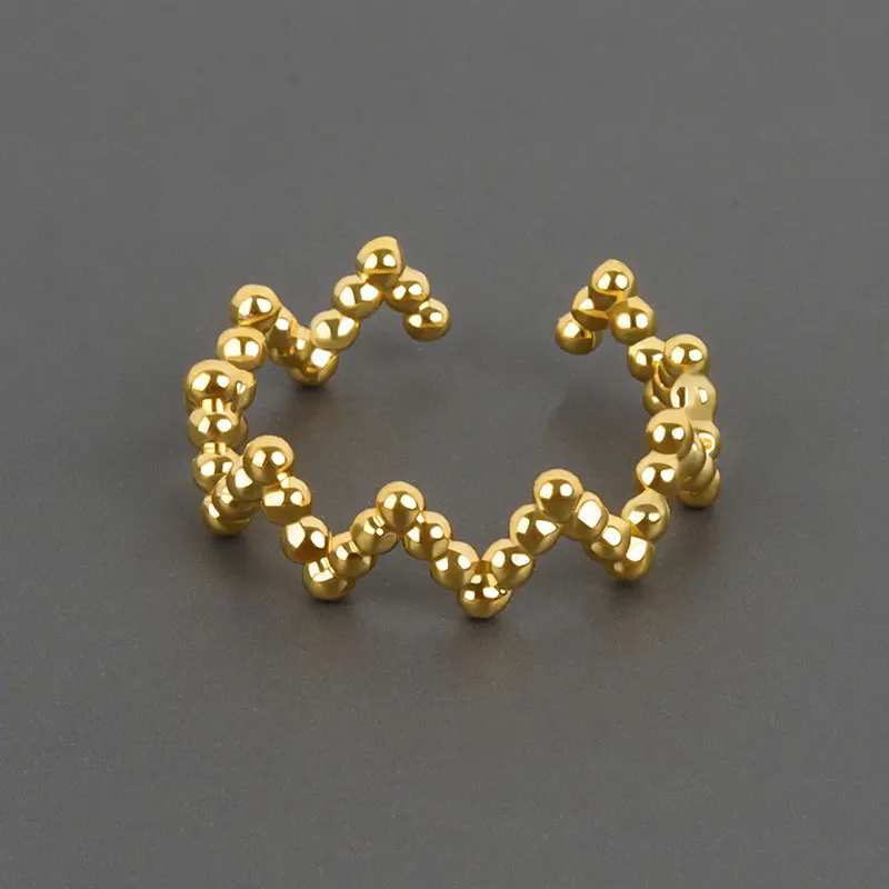 

New Trend 2021 Gold Color Rings for Women Girls Fashion Irregular Finger Thin Rings Gift 2021 Female Jewelry Party