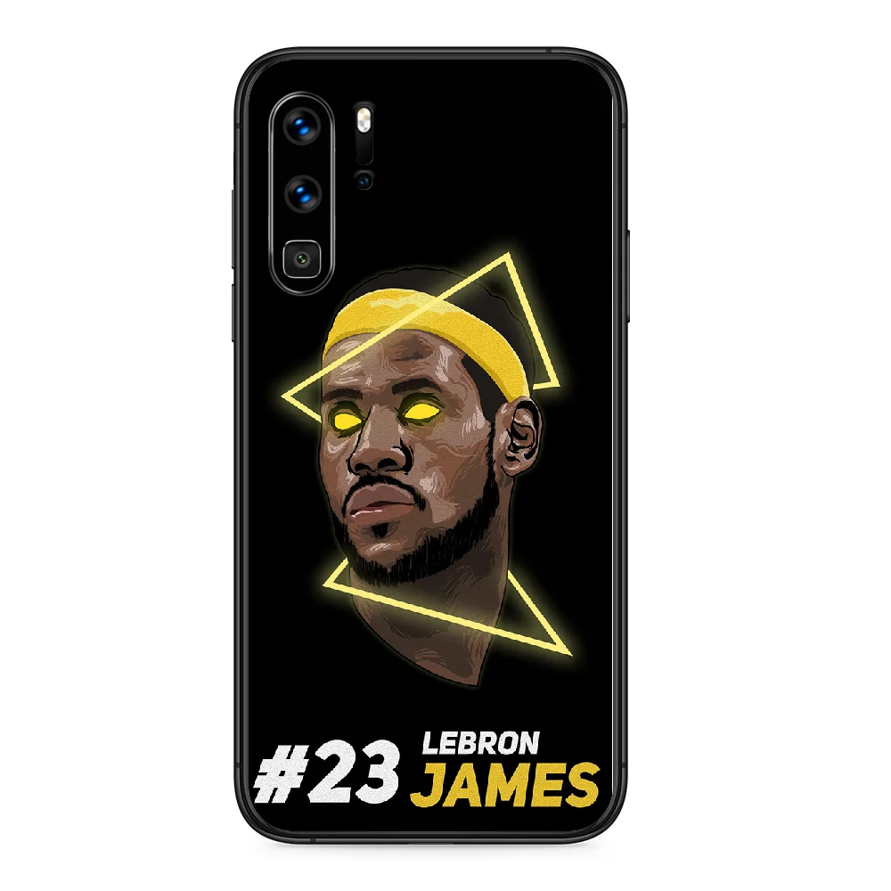 

James Basketball LeBron King Phone case For Huawei P 9 Smart 10 20 30 40 8 Lite Mini Z 2019 Pro black bumper soft hoesjes trend