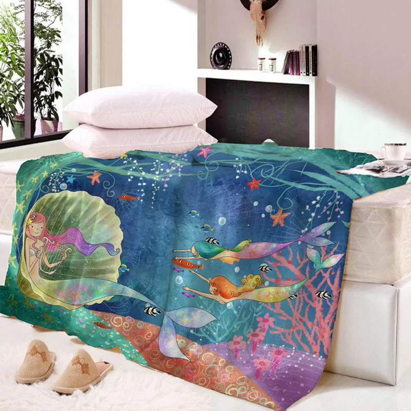 Изготовленное на заказ красивое ворсистое одеяло супер мягкое уютное микрофибра