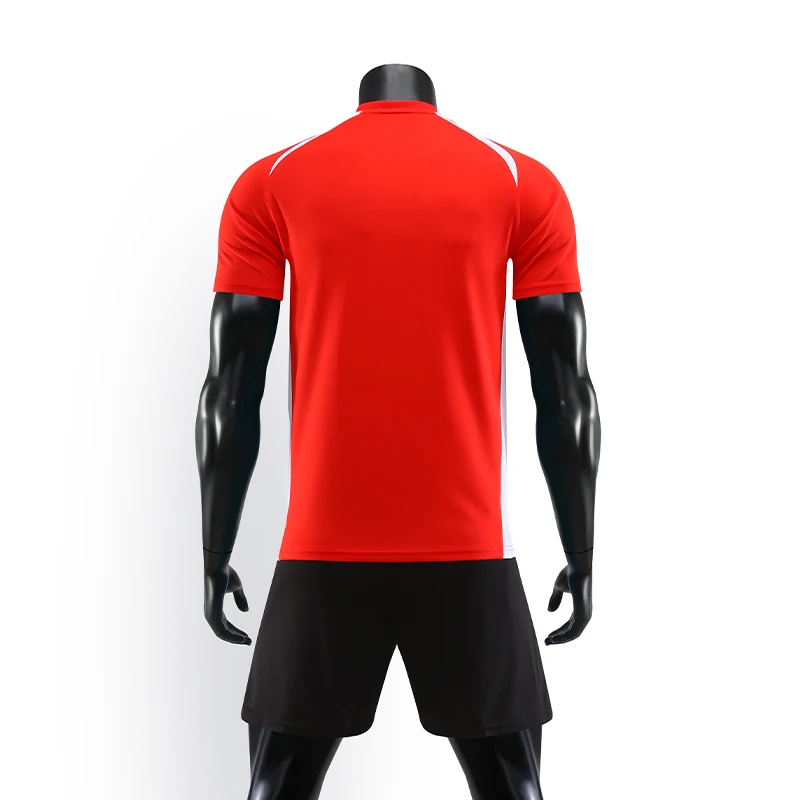 Мужская красная футбольная майка с коротким рукавом зеленая Футбольная форма