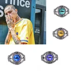 1 шт глаз красный ювелирных изделий для Для мужчин большой с клипсами Дурной глаз аксессуары для Хэллоуина Для мужчин, кольцо, кольцо из нержавеющей стали клуб прохладный хип-хоп, панк украшения вечерние открытие