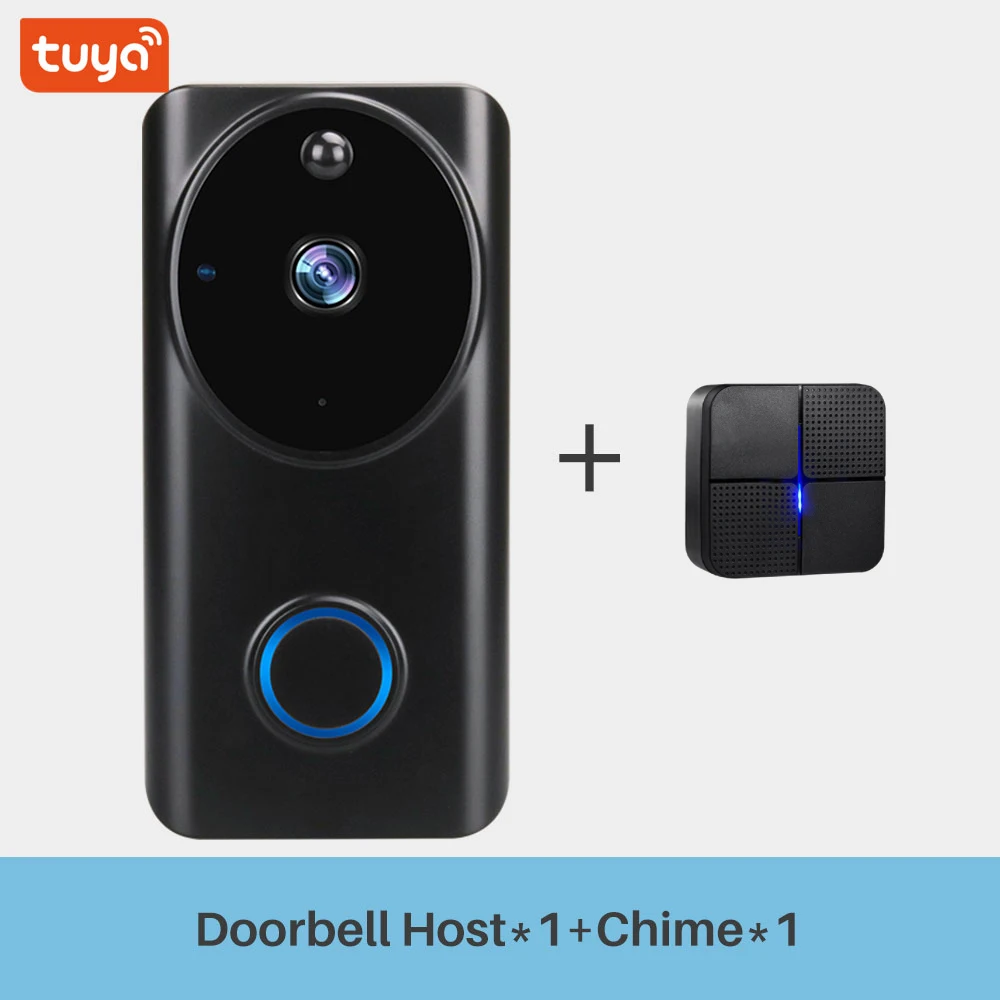 

Tuya APP WiFi Doorbell Camera Security Camera Outdoor 1080P Video Door Bell Phone Smart PIR Motion Detection Night Vision Cloud