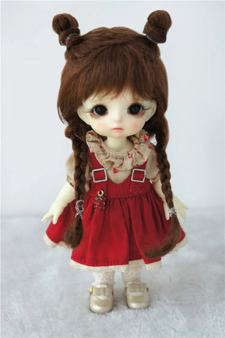 JD545 1/8 1/6 1/4 Новинка парики для кукол из мохера BJD милые плетеные волосы размеров 5 6