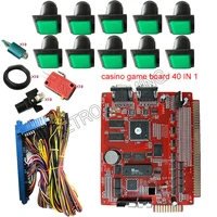 slot gambling machine game board 40 in 1 casino poker diy kit slot motherboard with jamma cable led square push button