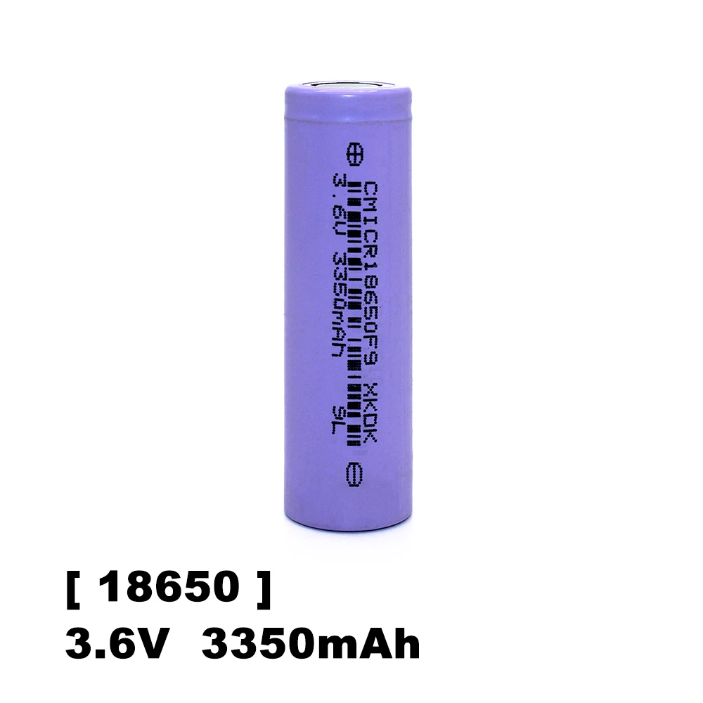 18650 Lithium-ion 3.7V 3350mAh Rechargeable 100% Brand New Cell For LED Flashlight DIY Energy Storage Battery Pack