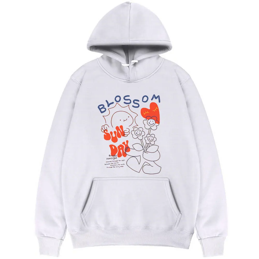 

Couples Fleece Cotton Clothing New Loose Coat Fashion Harajuku Graffiti Cartoon Flowers Hoodie Men Women Korean Trend Streetwear