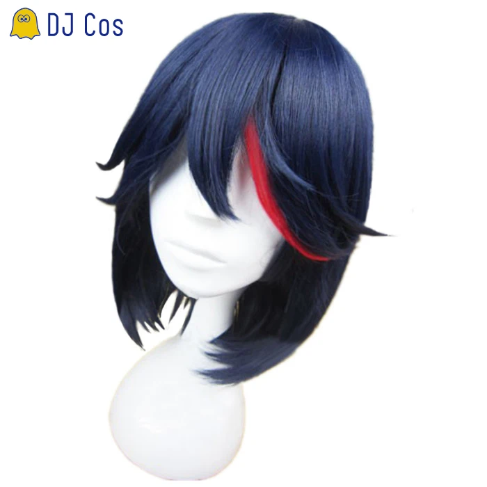 KILL la Cosplay Costume Matoi Ryuko Blue with Red Wig Women Girls Dress Sailor Suit Anime Top Skirt Christmas Party Uniform |